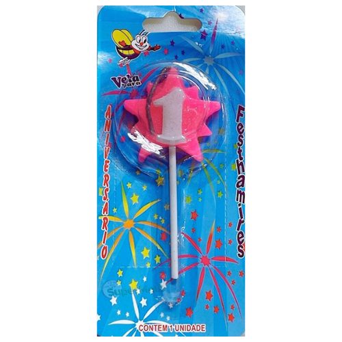 VELA ESTRELA ROSA