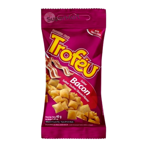 TROFÉU SALGADINHO SABOR BACON 40g