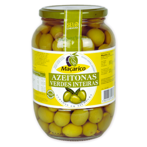 Maçarico Azeitonas Verdes Inteiras 850g