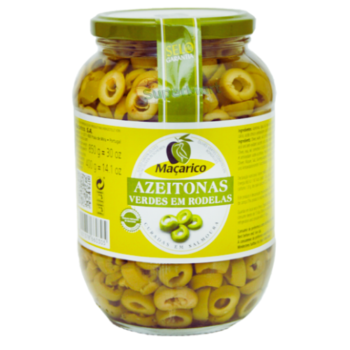 TORCH GREEN OLIVES IN SLICES 800g