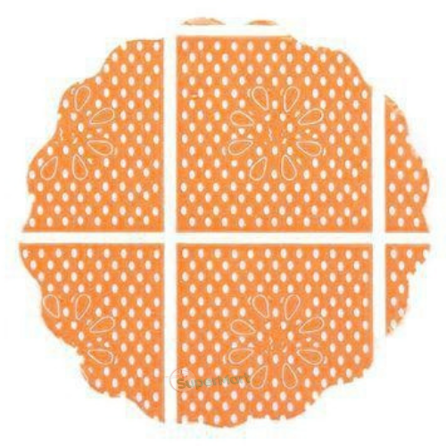 BAX ORANGE LACE BACKGROUND 7cm (100 units)