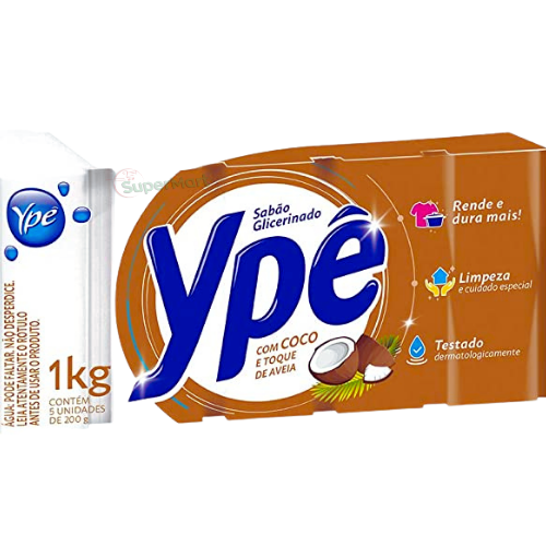Ype Sabao Glicerinado Com Coco 180gx5 Unidades - SuperMart.japan