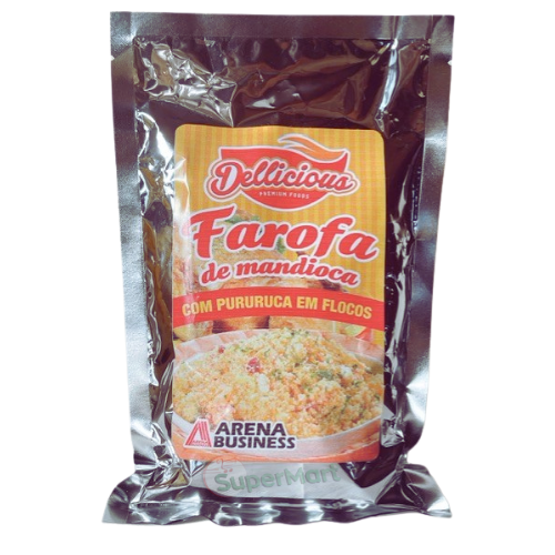 Dellicious Farofa De Mandioca Com Pururuca Em Flocos 250g