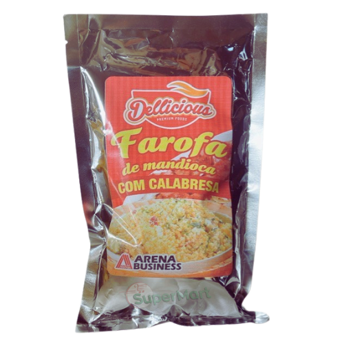 Dellicious Farofa De Mandioca Com Calabresa 250g