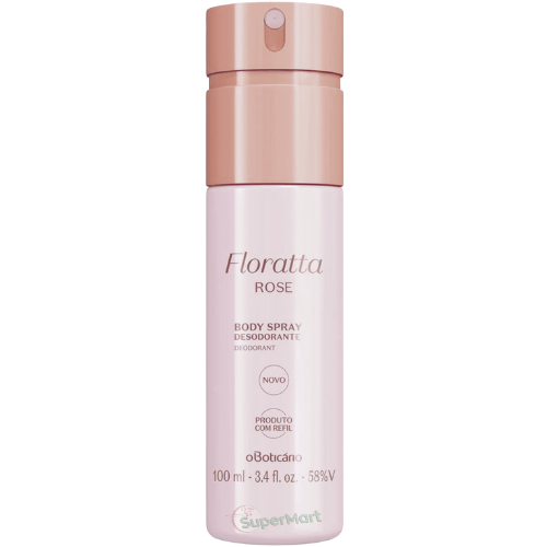 OBOTICÁRIOFLORATTAROSEDEODORANTBODY SPRAY 100ml