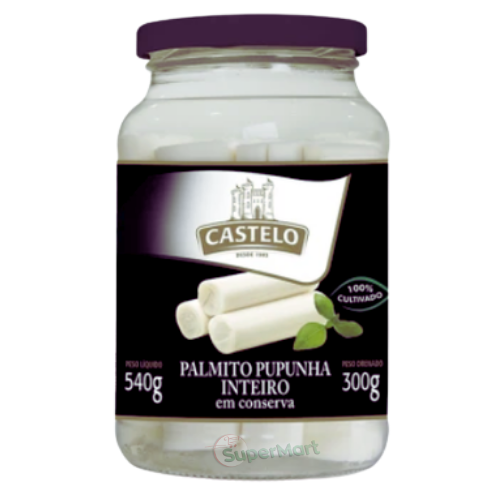 Castelo Palmito Pupunha Inteiro 540g