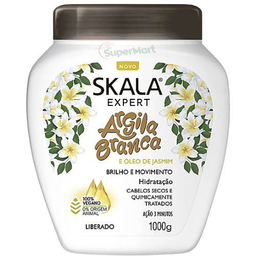 SKALA CREME TRATAMENTO CAPILAR ARGILA BRANCA 1Kg