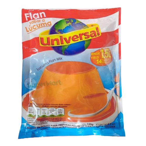 UNIVERSAL FLAN MIX LÚCUMA 100g 1,5L - SuperMart.japan