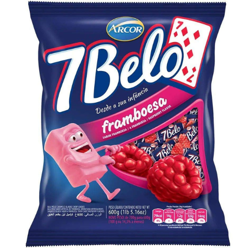 Bala 7 Belo Framboesa 100g