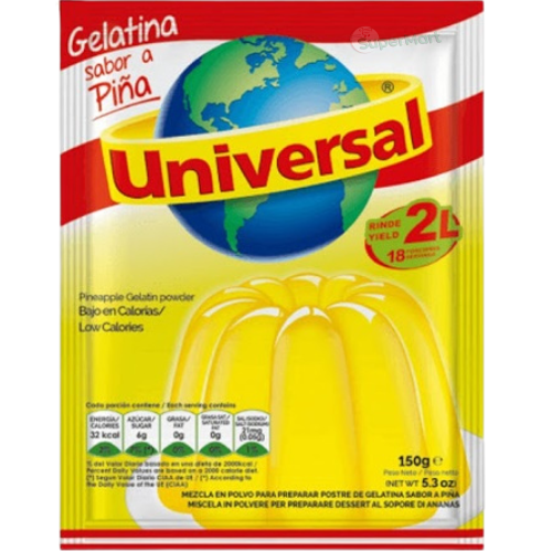 UNIVERSAL GELATINA PIÑA 150g 2L