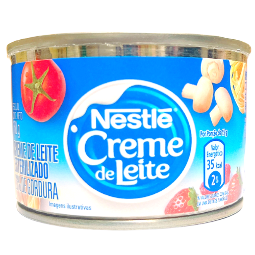 Kit 2 UNIDADES Creme De Leite Lata Nestlé 160g