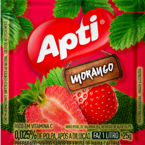Apti Suco Em Pó Morango 20g