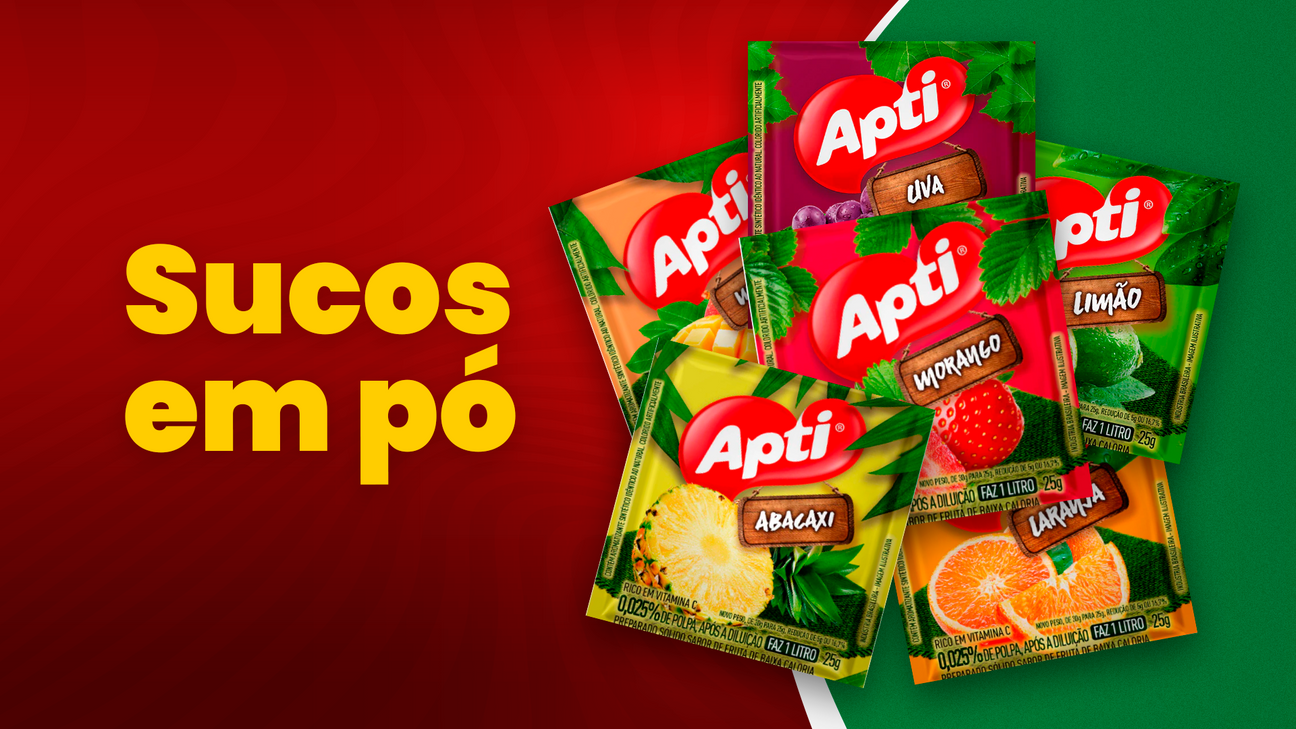 Sucos em pó