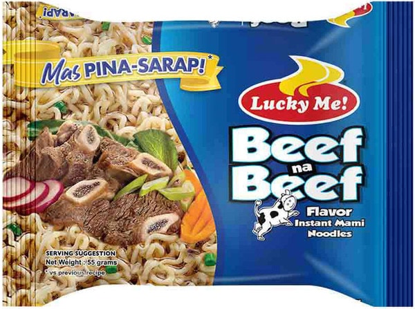 Mon Lucky Me Noodle Beef 330g (55gX6)