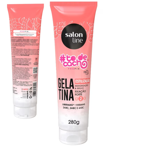 Gelatina Memorização E Brilho Fixação Forte 280g (SALON LINE)