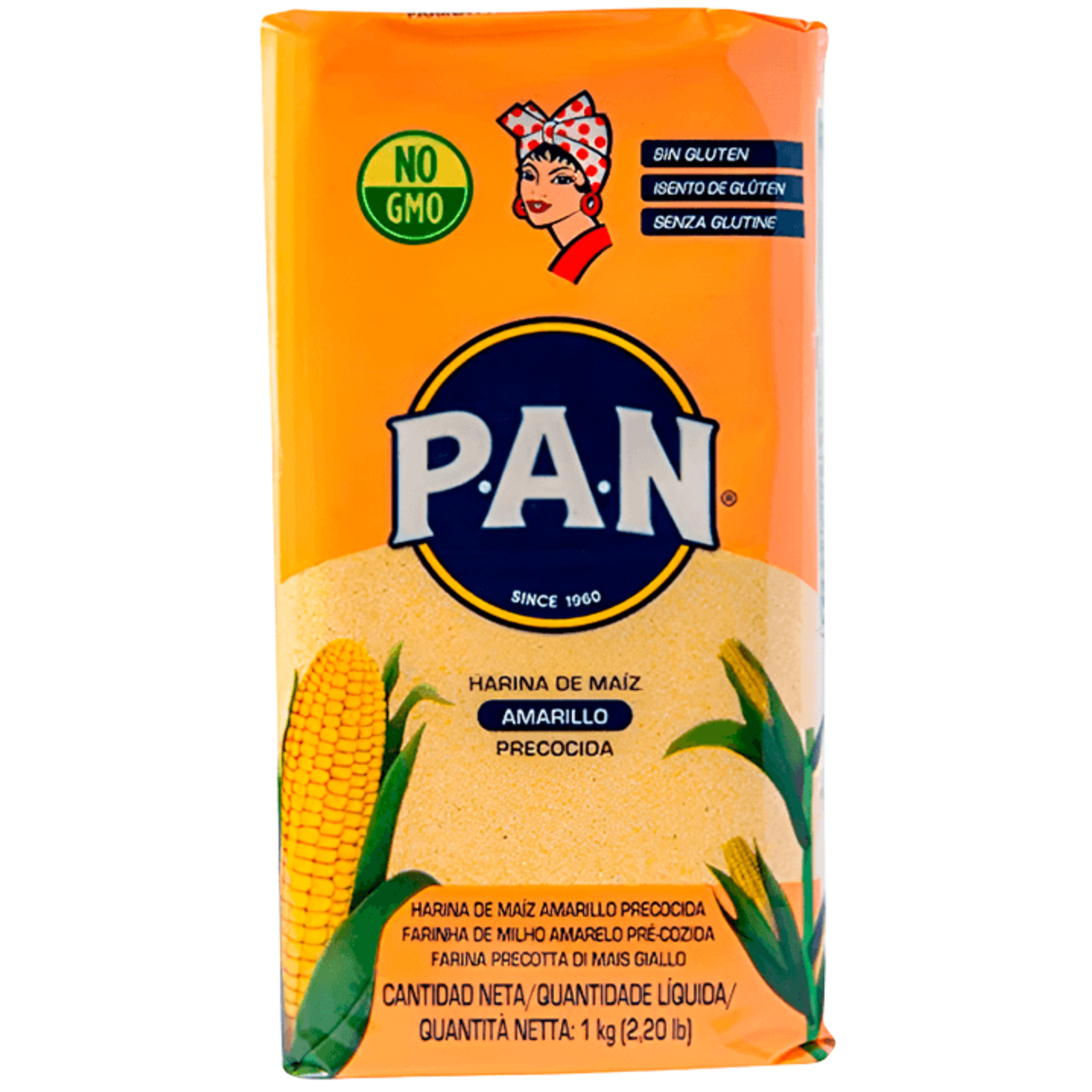 Farinha De Milho Amarela Pan 1kg