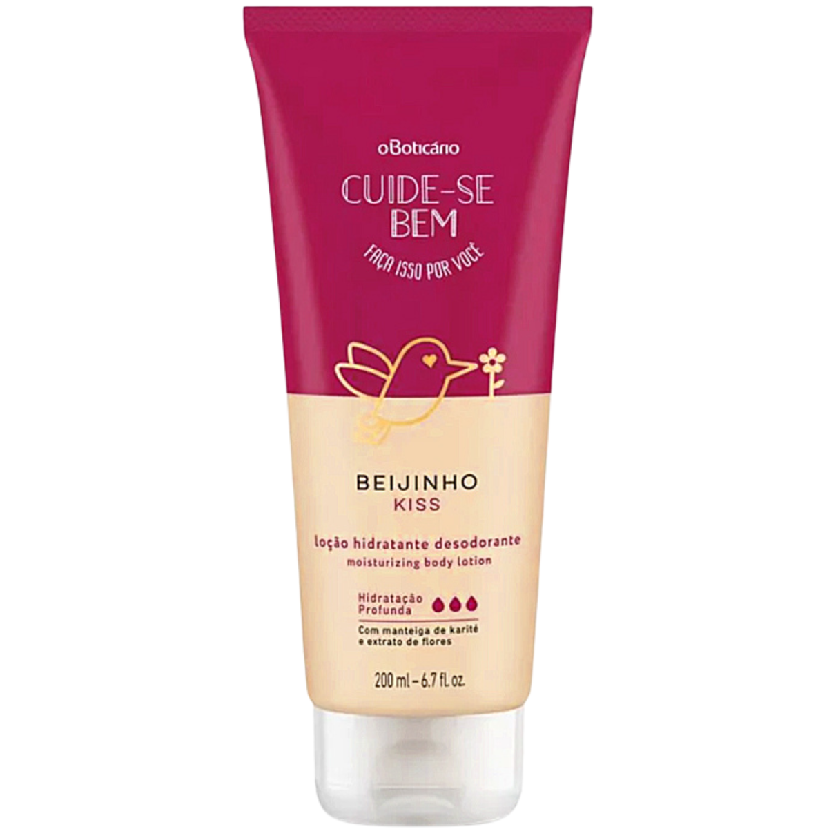 Oboticário Beijinho Loção Desodorante Hidratante 200ml