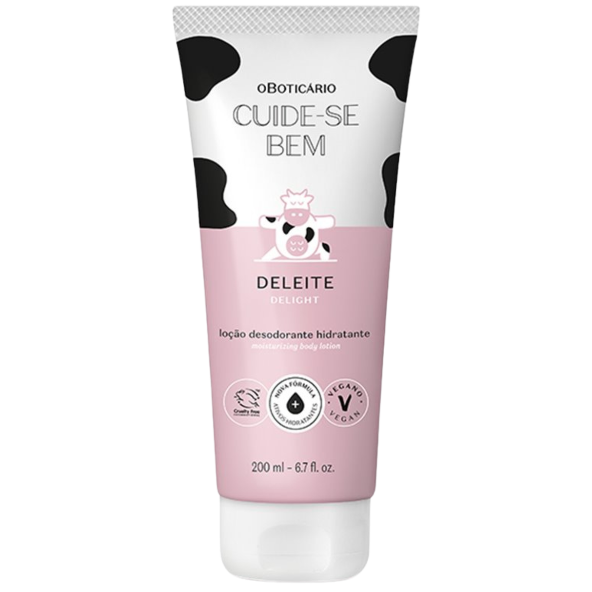 Oboticário Deleite Loção Desodorante Hidratante 200ml