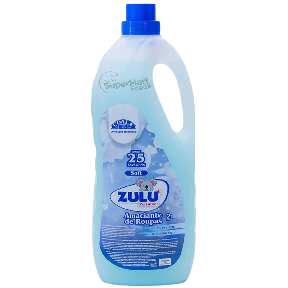 Amaciante De Roupas Perfumes Soft Zulu (Coala) 2L