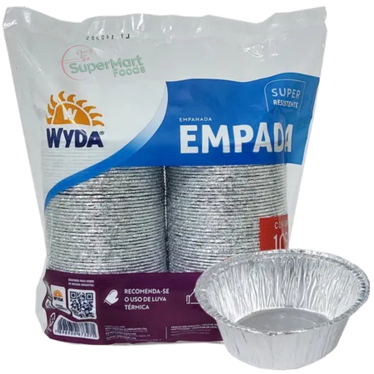 Forminha Média Para Empada Wyda  C/100 Unidades (100ml)