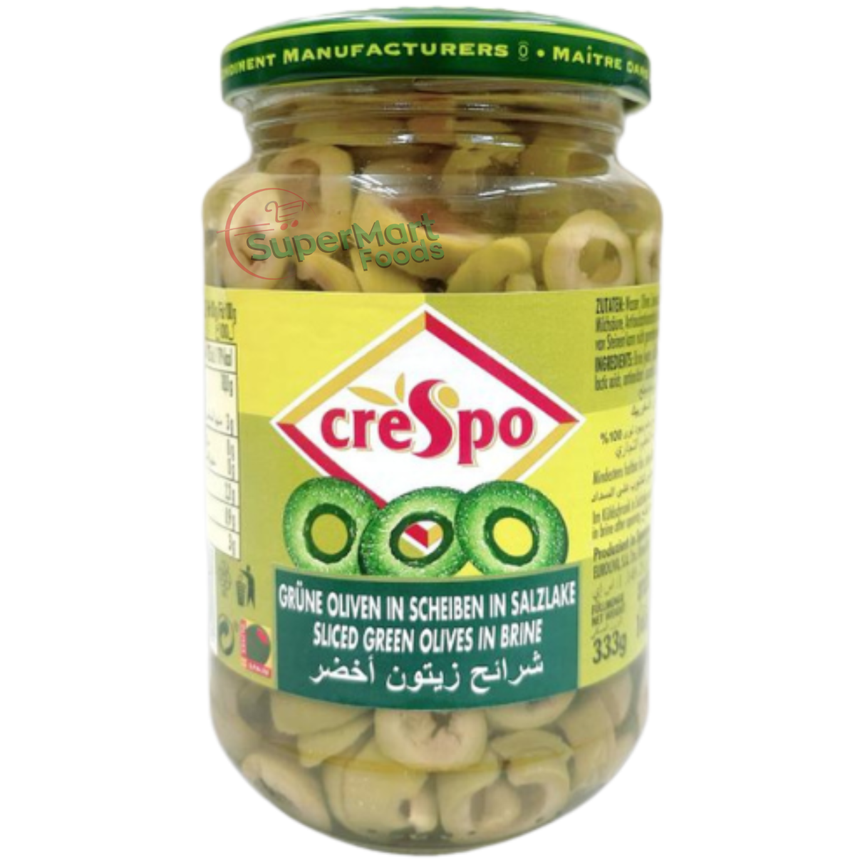 Azeitona Fatiada 890g (Crespo)