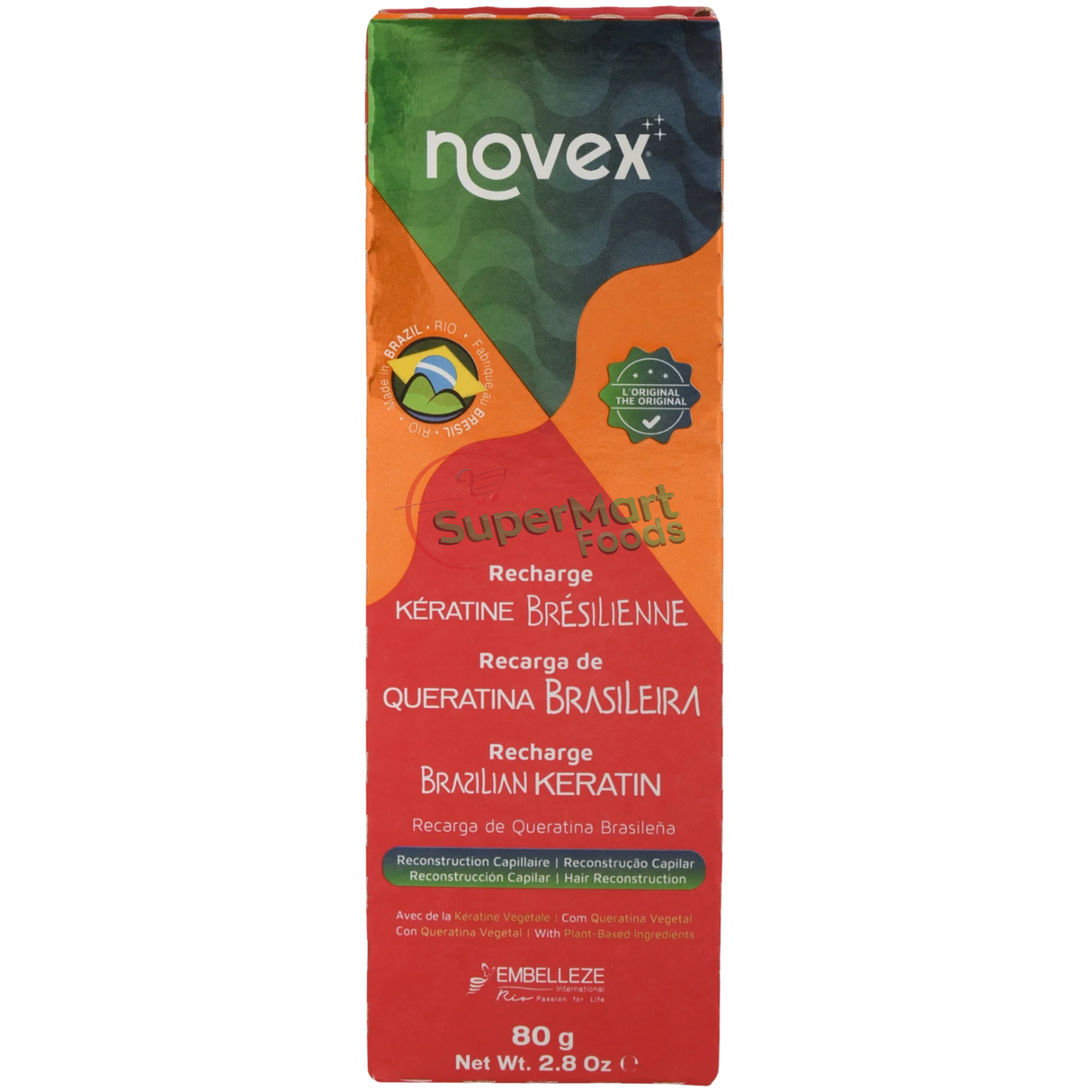 Novex Recarga De Queratina Creme Tratamento 80g - SuperMart.japan