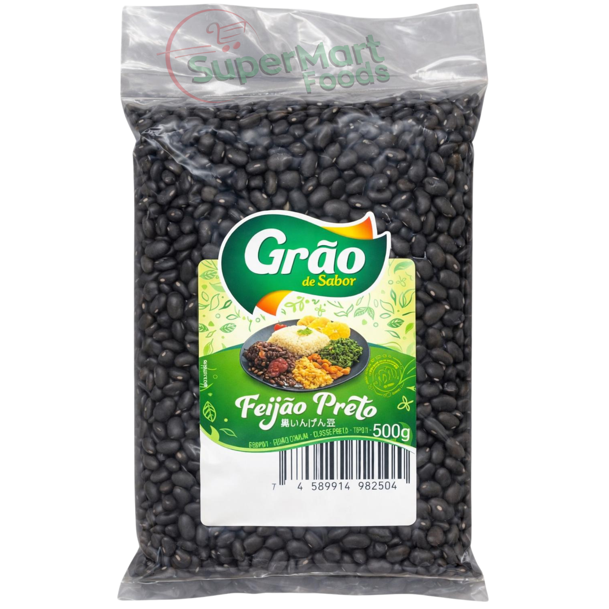Feijão Preto Grão De Sabor 500g - SuperMart.japan
