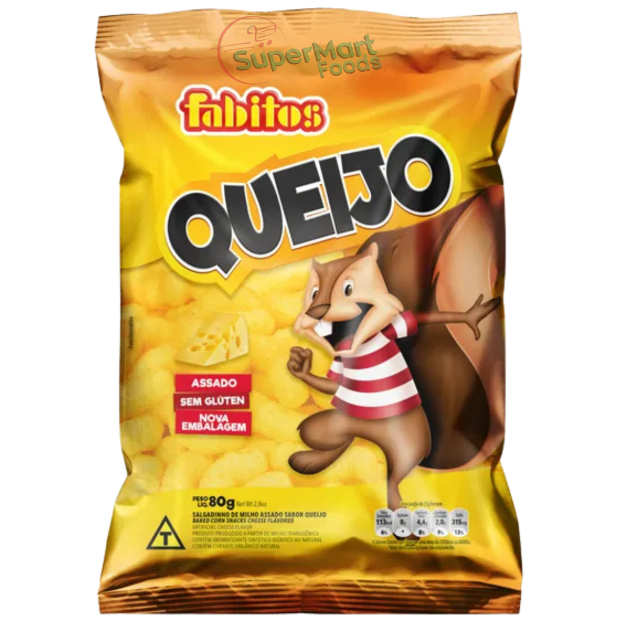 Salgadinho Fabitos Queijo 50g - SuperMart.japan
