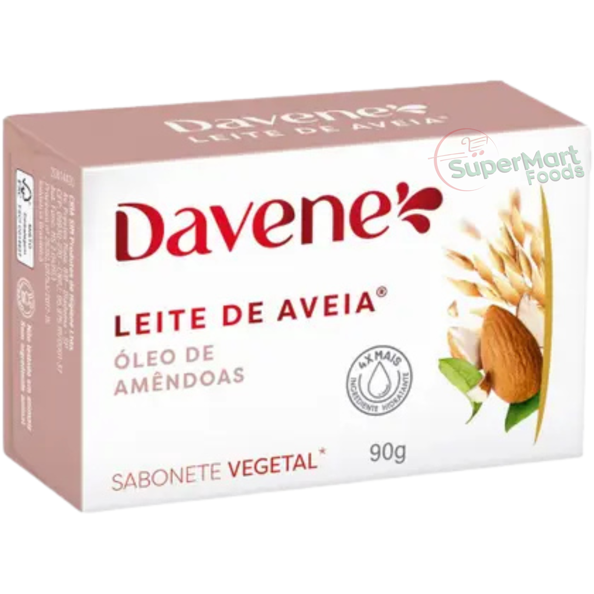 Sabonete Leite De Aveia Óleo De Amendoas Davene 90g