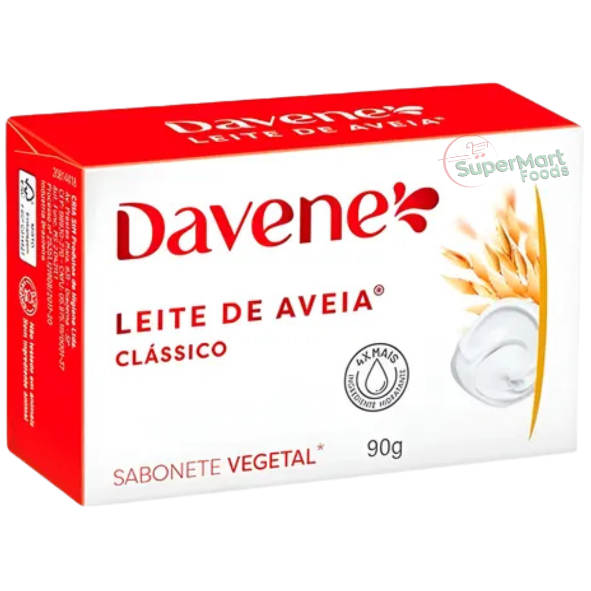 Sabonete Leite De Aveia Clássico Davene 90g