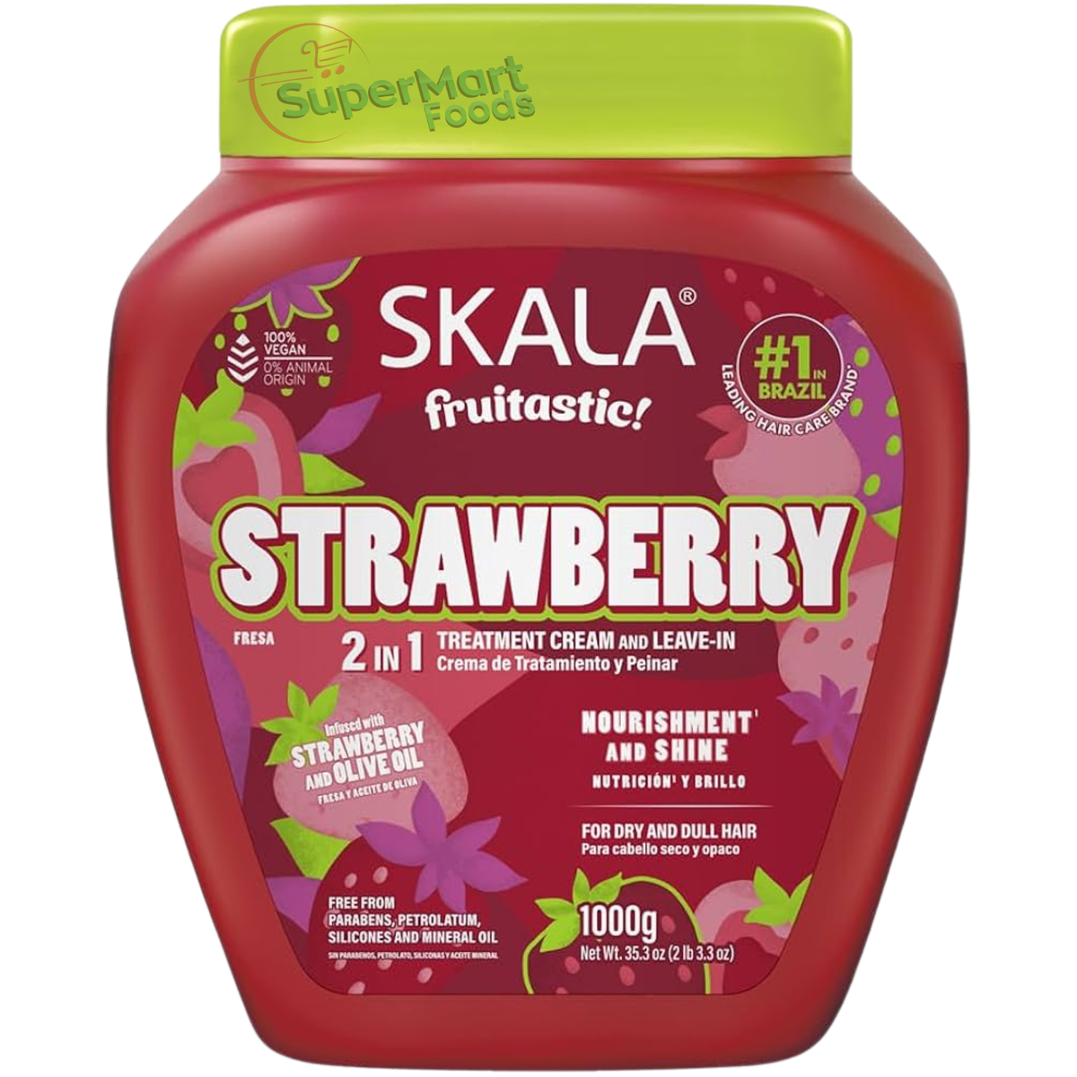Skala 2 em 1 Creme Capilar Tratamento+Leave-in Morango 1kg – SuperMart ...