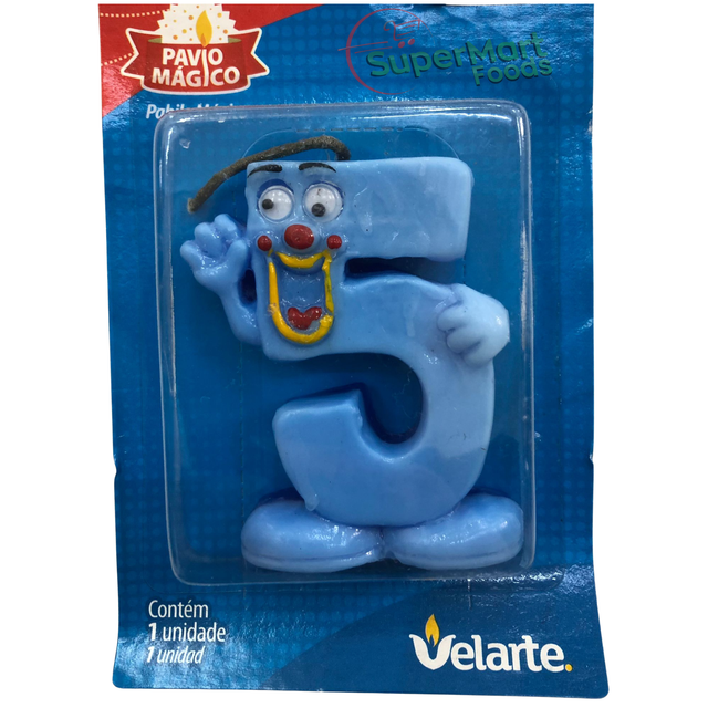 Velarte Vela Karetinha Azul 5 - SuperMart.japan