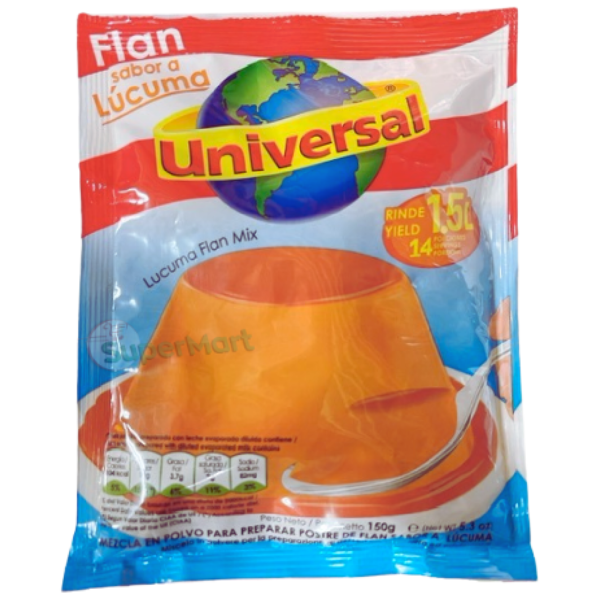 Universal Flan Mix Lúcuma 100g  1,5L - SuperMart.japan