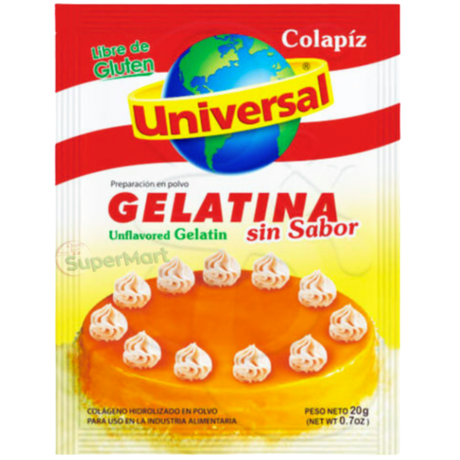 Universal Gelatina Sin Sabor/Colapiz 30g - SuperMart.japan