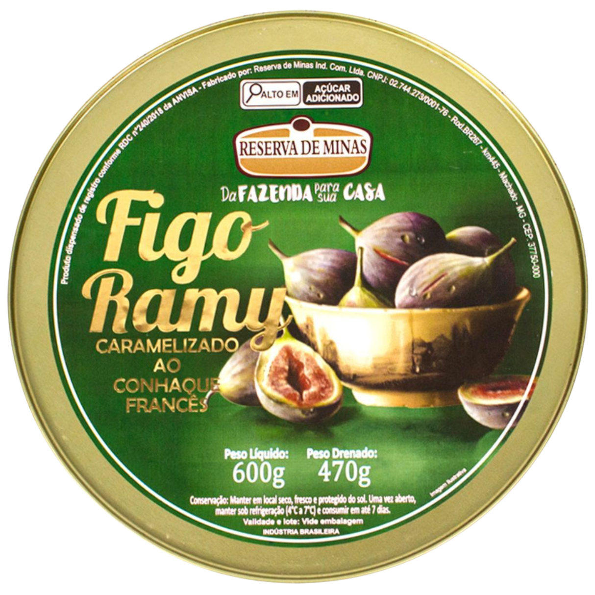 Figo Ramy Caramelizado Reserva De Minas 600g