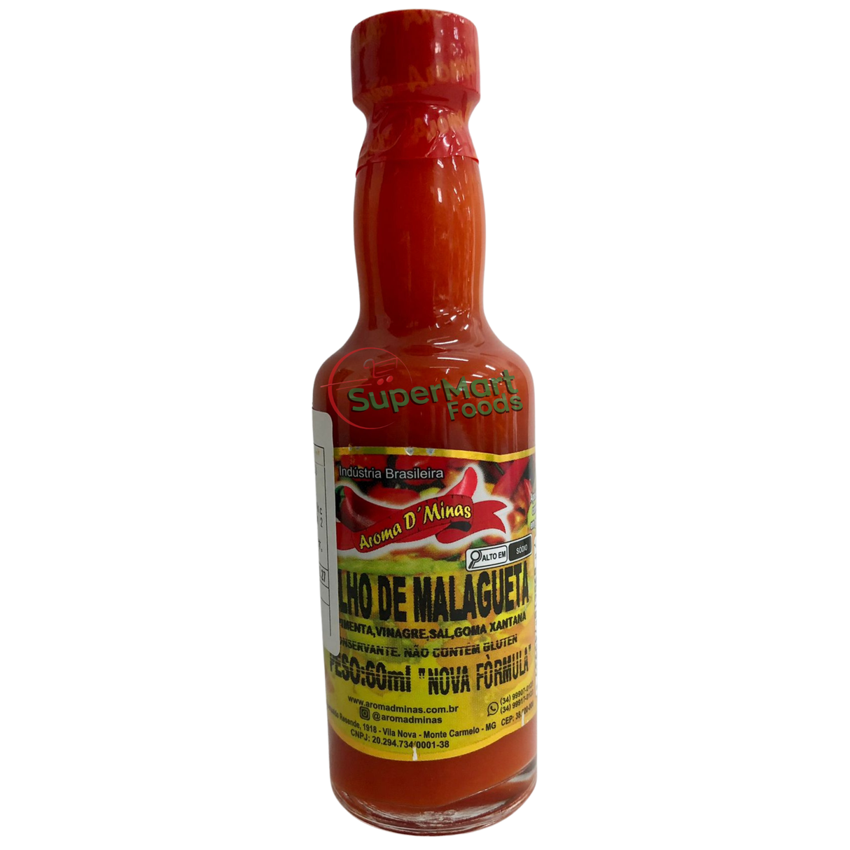 Molho De Pimenta Malagueta 60ml (Aroma D`Minas)