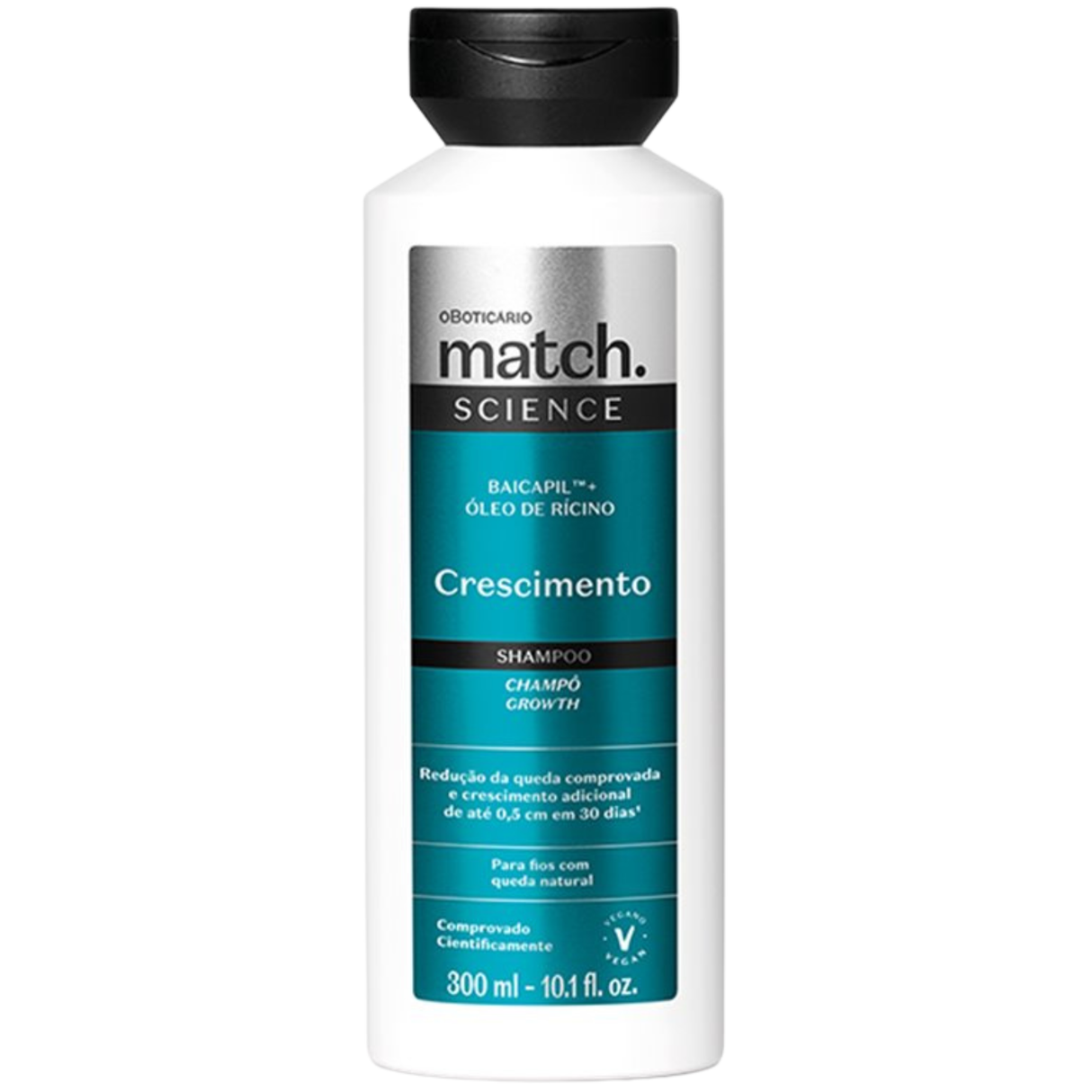 Shampoo Oboticário Match. Crescimento 300ml