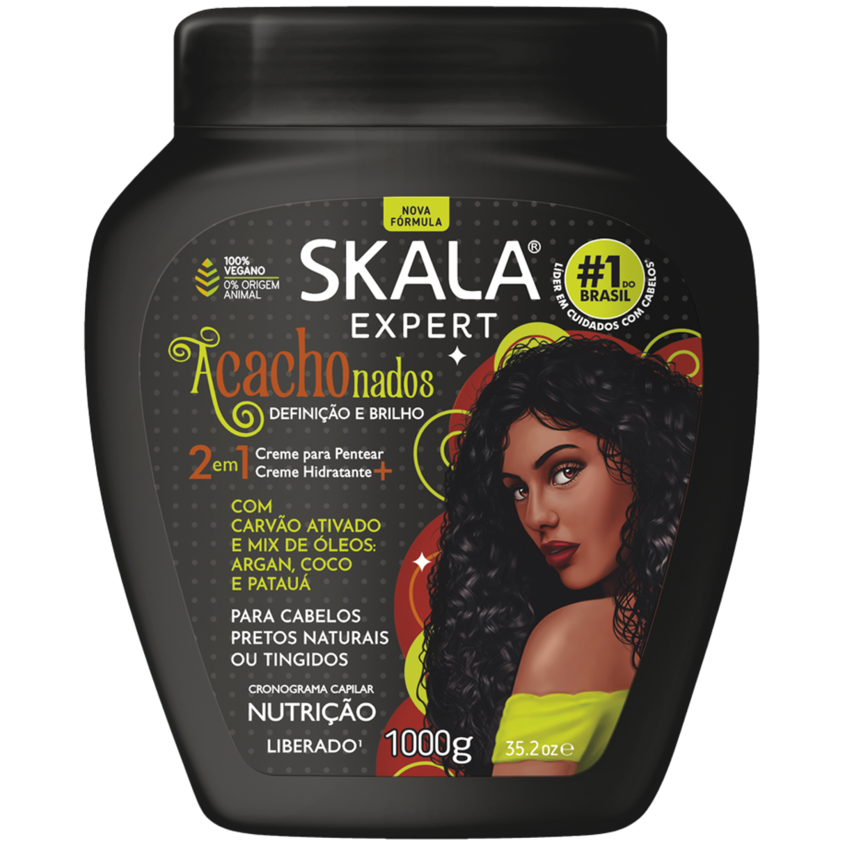 Skala 2 em 1 Creme Capilar Tratamento+Leave-in Acachonados 1kg