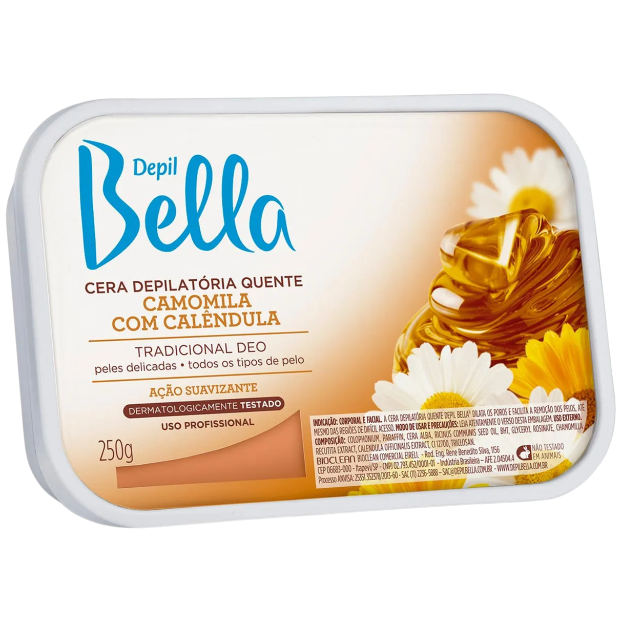 Depil Bella Cera Depilatória Quente Camomila com Calendula 250g