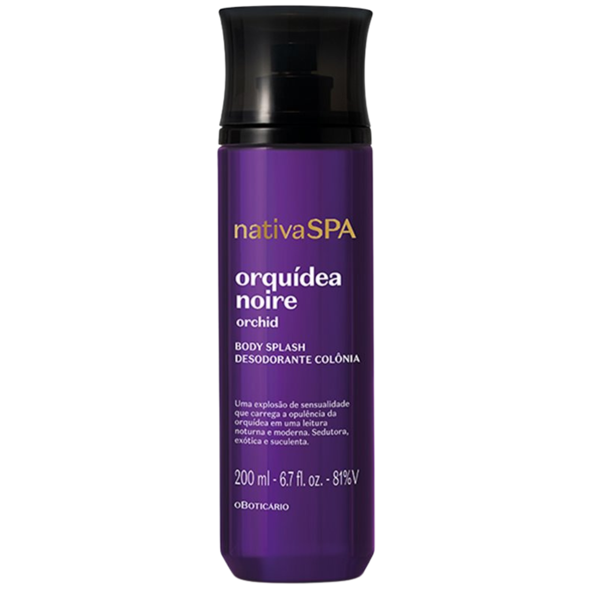 Body Splash NativaSpa Orquídea Noire 200ml Oboticário