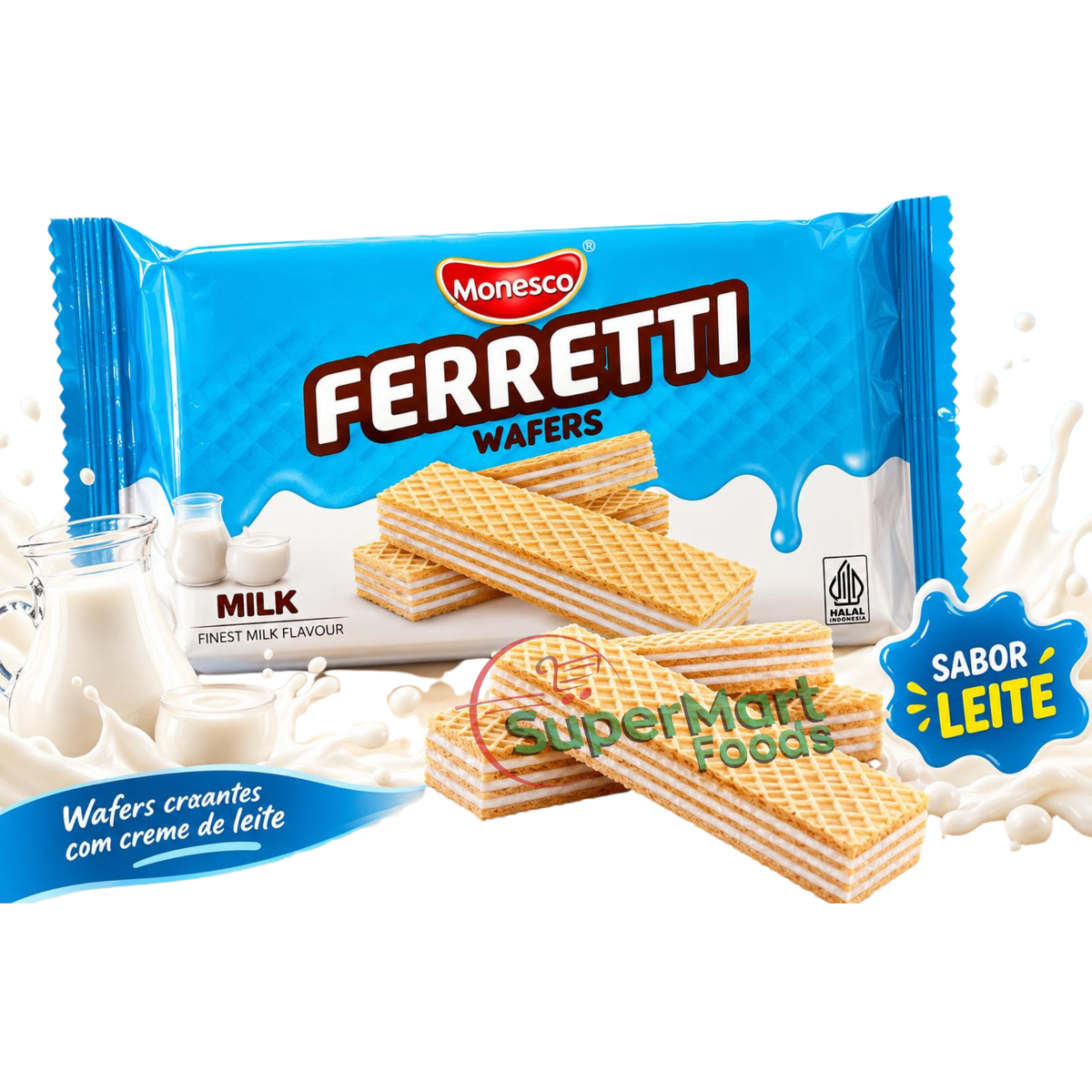 Ferretti Wafers Leite 42g