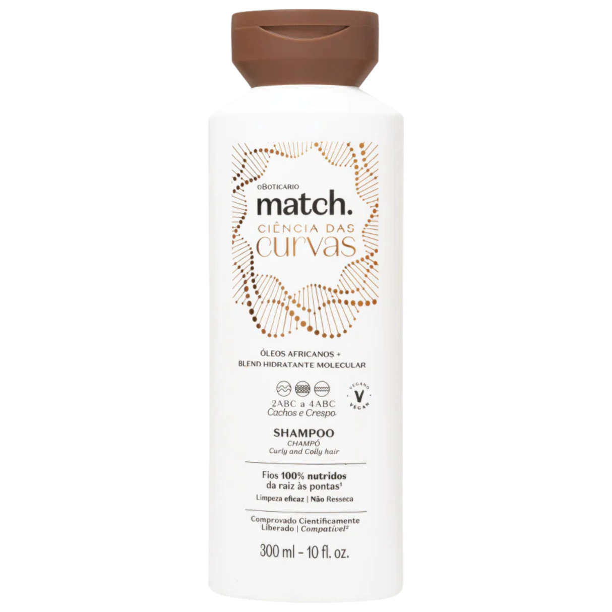 Shampoo Oboticário Match. Ciência das Curvas 300ml