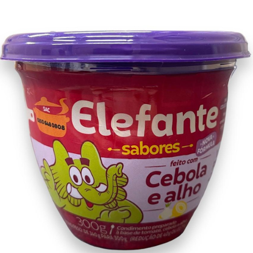 Elefante Sabores Feito Com Cebola E Alho 300g