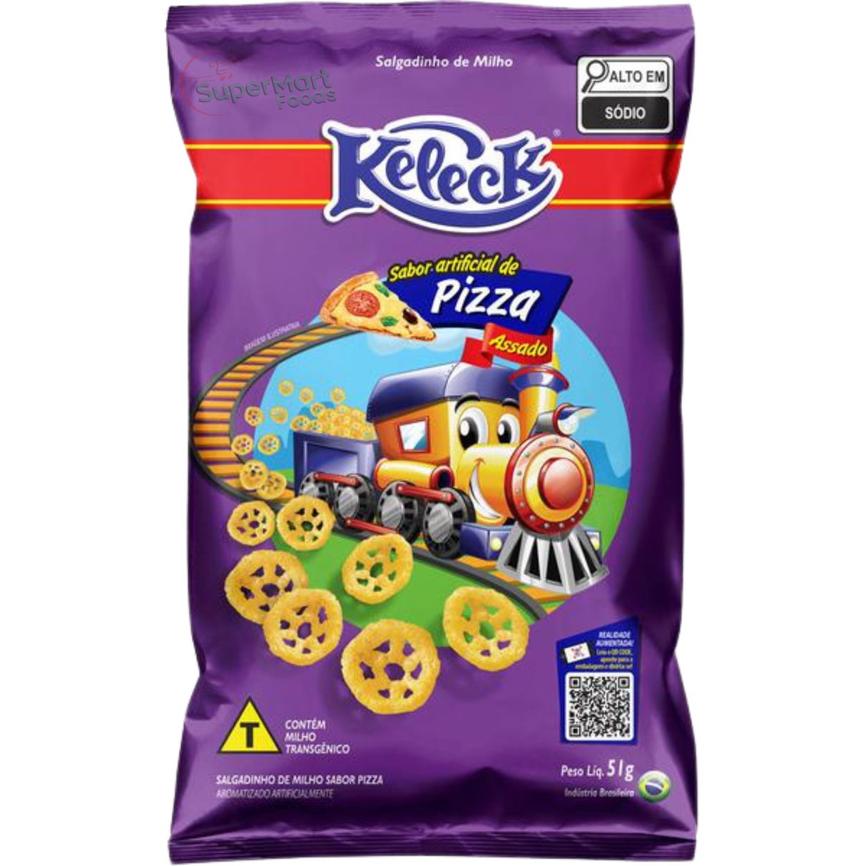 Val.29/12/2025 Keleck Salgadinho Sabor Pizza 51g