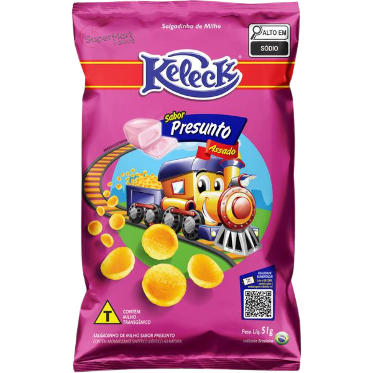 Val.25/12/2025 Keleck Salgadinho Sabor Presunto 51g