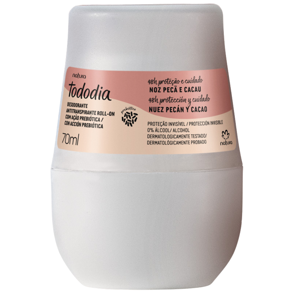 Natura Desodorante Roll On Noz Pecã e Cacau 70ml