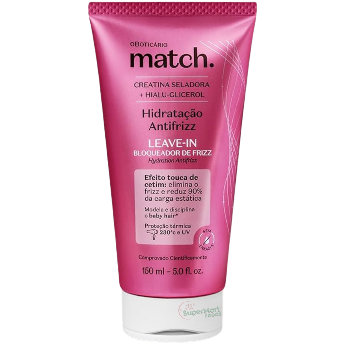 Leave in Oboticário Match. Hidratacao Antifrizz 150ml