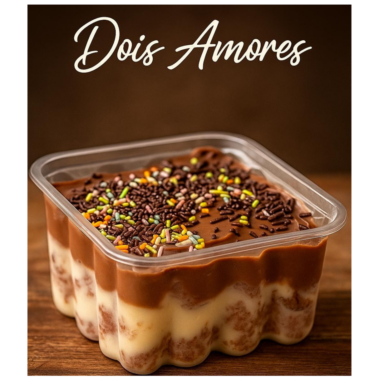 Bolo Dois Amores brigadeiro / beijinho 350g