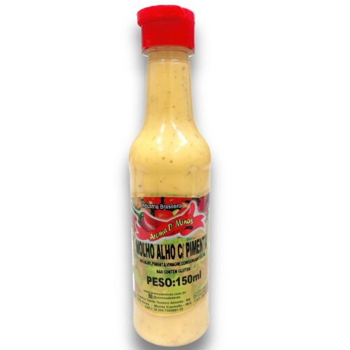 Molho Alho C/ Pimenta 150ml (Aroma D´minas)