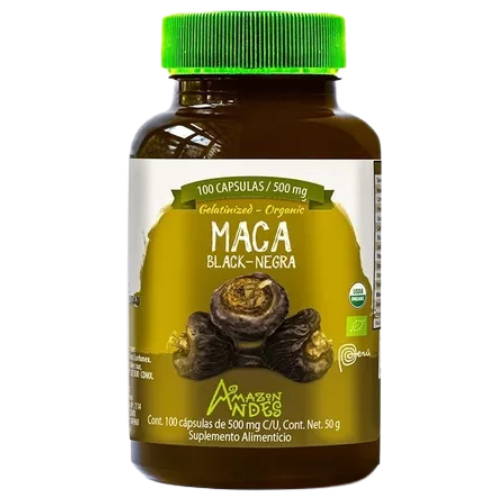 Maca Negra Orgánica (100 X 500 Mg) (peruana) Caps